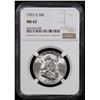 Image 2 : NGC 1953-s Franklin Half Dollar 50c Graded ms62 By NGC