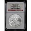 Image 2 : NGC 2006 Silver Eagle Dollar $1 Graded ms69 By NGC