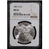 Image 2 : NGC 1881-s Morgan Dollar $1 Graded ms64 By NGC