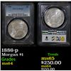 Image 1 : PCGS 1886-p Morgan Dollar $1 Graded ms64 By PCGS