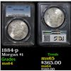 Image 1 : PCGS 1884-p Morgan Dollar $1 Graded ms64 By PCGS