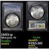 Image 1 : PCGS 1885-p Morgan Dollar $1 Graded ms64 By PCGS