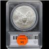 Image 5 : 2018 Silver Eagle Dollar $1 Graded ms69+ By SEGS