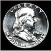 Image 2 : Proof 1962-p Franklin Half Dollar 50c Graded pr66 By SEGS
