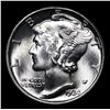 Image 2 : 1934-p Mercury Dime 10c Grades GEM++ FSB By SEGS