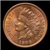 Image 2 : 1909 Indian Cent 1c Grades GEM+ Unc RB By SEGS