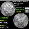 Image 1 : 1900-s Morgan Dollar Mint Error $1 Graded ms62 By SEGS