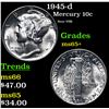 Image 1 : 1945-d Mercury Dime 10c Grades GEM+ Unc