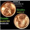 Image 1 : 1909-p Lincoln Cent 1c Grades Choice Unc