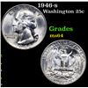 Image 1 : 1946-s Washington Quarter 25c Grades Choice Unc