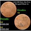 Image 1 : 1803 SM Date, Sm Frac Draped Bust Large Cent 1c Grades ag