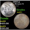 Image 1 : 1885-p Morgan Dollar $1 Grades GEM+ Unc