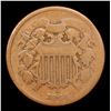 Image 2 : 1864 Large Motto Two Cent Piece 2c Grades g+