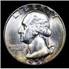 Image 2 : 1955-p Washington Quarter 25c Grades GEM Unc