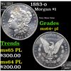Image 1 : 1883-o Morgan Dollar $1 Grades Choice Unc+ PL