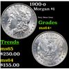 Image 1 : 1900-o Morgan Dollar $1 Grades Choice+ Unc