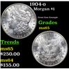 Image 1 : 1904-o Morgan Dollar $1 Grades GEM Unc