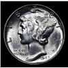 Image 2 : 1945-d Mercury Dime 10c Grades GEM+ FSB