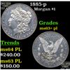 Image 1 : 1885-p Morgan Dollar $1 Grades Select Unc+ PL