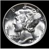 Image 2 : 1941-p Mercury Dime 10c Grades Choice+ Unc