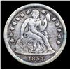 Image 2 : 1857-o Seated Liberty Dime 10c Grades vf++