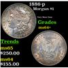 Image 1 : 1886-p Morgan Dollar $1 Grades Choice+ Unc