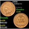Image 1 : 1900 Indian Cent 1c Grades Choice AU/BU Slider