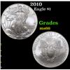 Image 1 : 2010 Silver Eagle Dollar $1 Grades GEM+ Unc