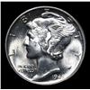 Image 2 : 1945-d Mercury Dime 10c Grades GEM+ Unc