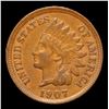 Image 2 : 1907 Indian Cent 1c Grades Choice AU/BU Slider