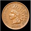 Image 2 : 1901 Indian Cent 1c Grades Choice AU/BU Slider