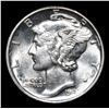 Image 2 : 1942-p Mercury Dime 10c Grades Select+ Unc