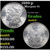 Image 1 : 1889-p Morgan Dollar $1 Grades Choice+ Unc