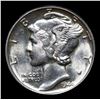 Image 2 : 1944-p Mercury Dime 10c Grades Select Unc