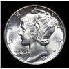 Image 2 : 1945-p Mercury Dime 10c Grades Select+ Unc