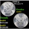Image 1 : 1890-p Morgan Dollar $1 Grades Select+ Unc