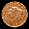 Image 2 : 1837 Small Letters Coronet Head Large Cent 1c Grades vf+