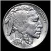 Image 2 : 1934-p Buffalo Nickel 5c Grades Choice Unc
