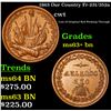 Image 1 : 1863 Our Country Civil War Token Fr-231/352a 1c Grades Select+ Unc BN