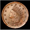 Image 2 : 1863 Not One Cent Civil War Token Fr-63/366a 1c Grades Choice AU/BU Slider