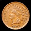 Image 2 : 1907 Indian Cent 1c Grades Choice AU/BU Slider