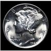 Image 2 : 1945-d Mercury Dime 10c Grades GEM+ FSB