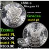 Image 1 : 1881-s Morgan Dollar $1 Grades GEM Unc PL