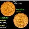 Image 1 : 1902 Indian Cent 1c Grades Choice AU/BU Slider+