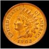 Image 2 : 1902 Indian Cent 1c Grades Choice AU/BU Slider+