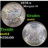 Image 1 : 1878-s Morgan Dollar $1 Grades Choice Unc