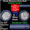 Image 1 : Buffalo Nickel Shotgun Roll in Old Bank Style 'Bell Telephone'  Wrapper 1920 & d Mint Ends