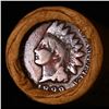 Image 2 : Mixed small cents 1c orig shotgun roll, 1928-d Wheat Cent, 1899 Indian  cent other end,brinks