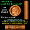 Image 1 : Shotgun Lincoln 1c roll, 1958-d 50 pcs Brandt Wrapper