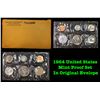 Image 1 : 1964 United States Mint Proof Set In Original Evelope